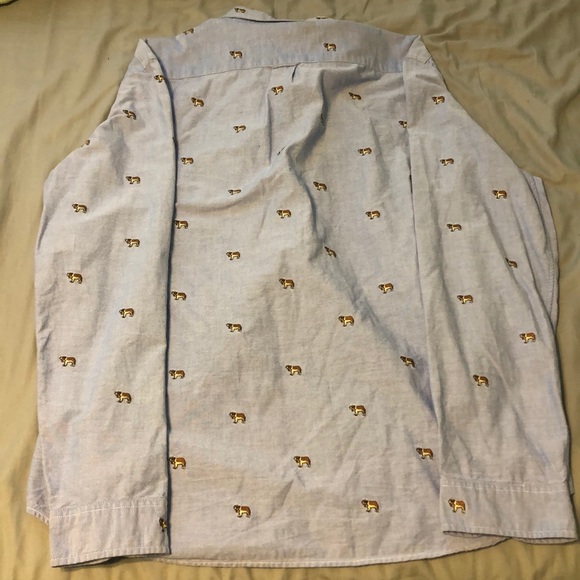 Long Sleeve Collared Button-Up with Dogs : J. Crew - Picture 2 of 2